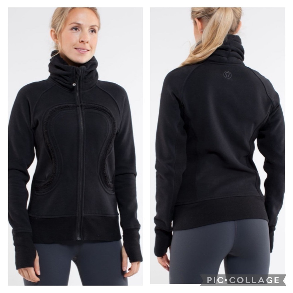 LULULEMON / Black Scuba Jacket Size 6